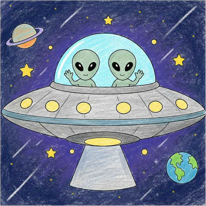 How to Draw Space and Astronomy Step by Step for Kids